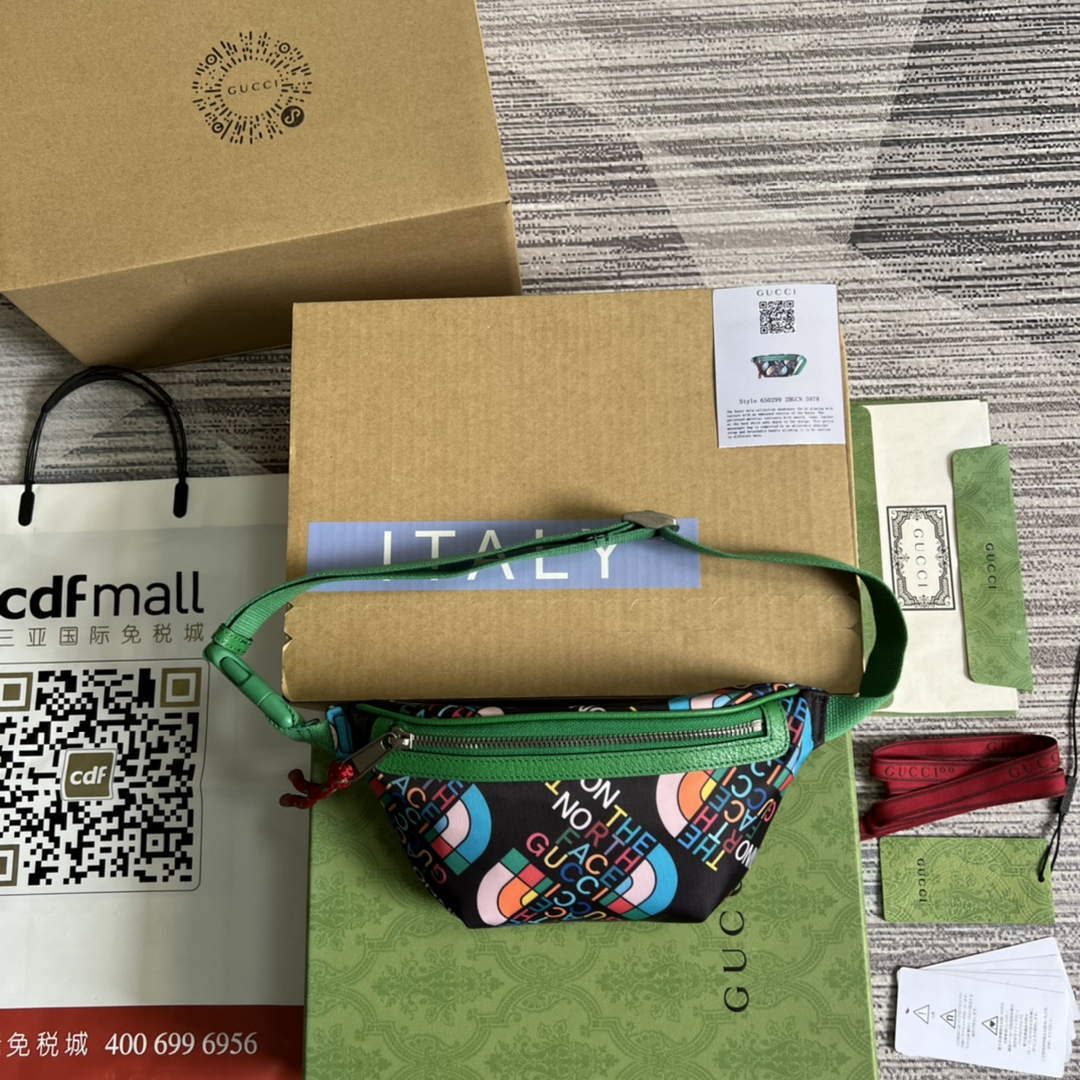 Gucci 650299 The North Face x Gucci belt bag Green - Default Title - View 1