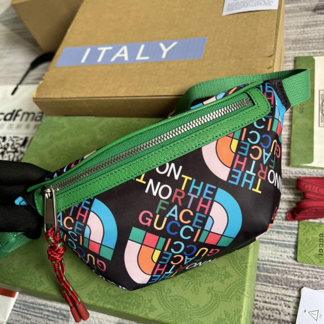 Gucci 650299 The North Face x Gucci belt bag Green - Default Title - View 4