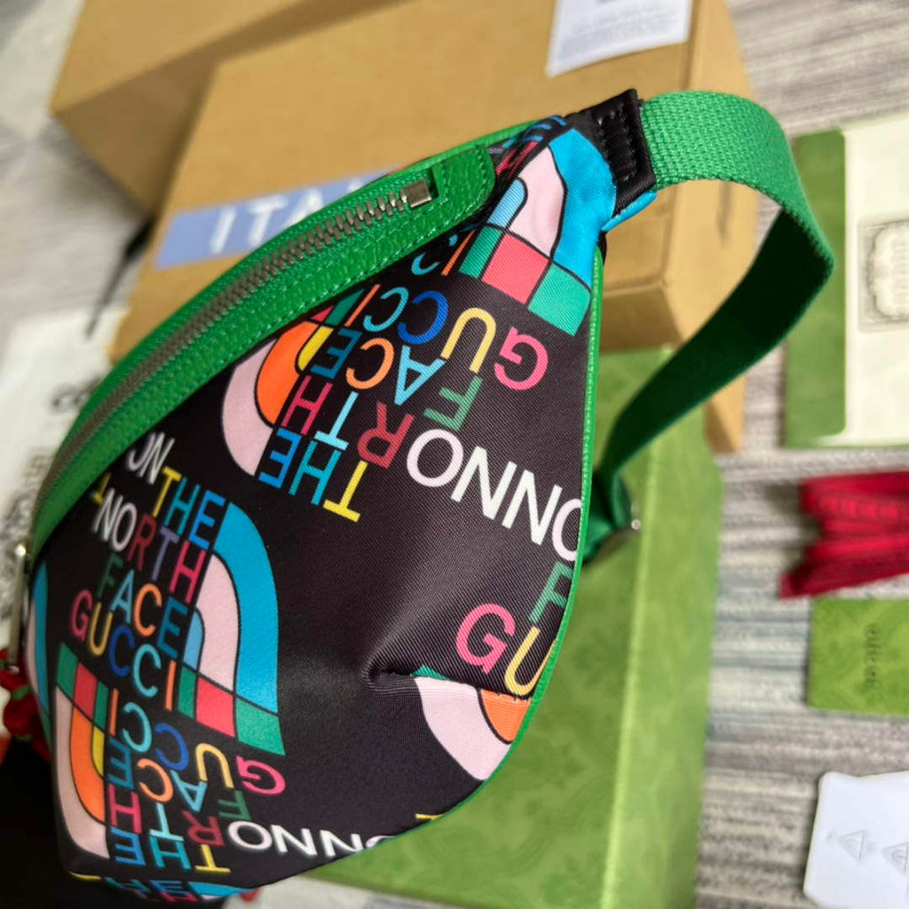 Gucci 650299 The North Face x Gucci belt bag Green