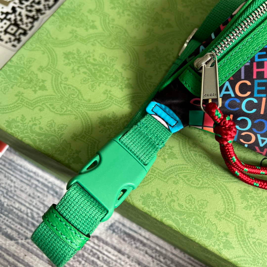 Gucci 650299 The North Face x Gucci belt bag Green