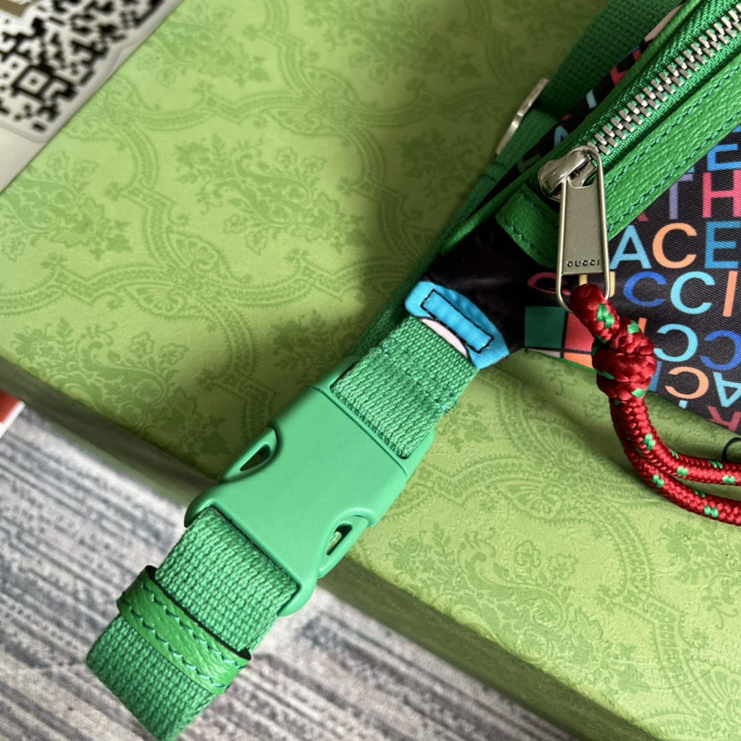 Gucci 650299 The North Face x Gucci belt bag Green - Default Title - View 8