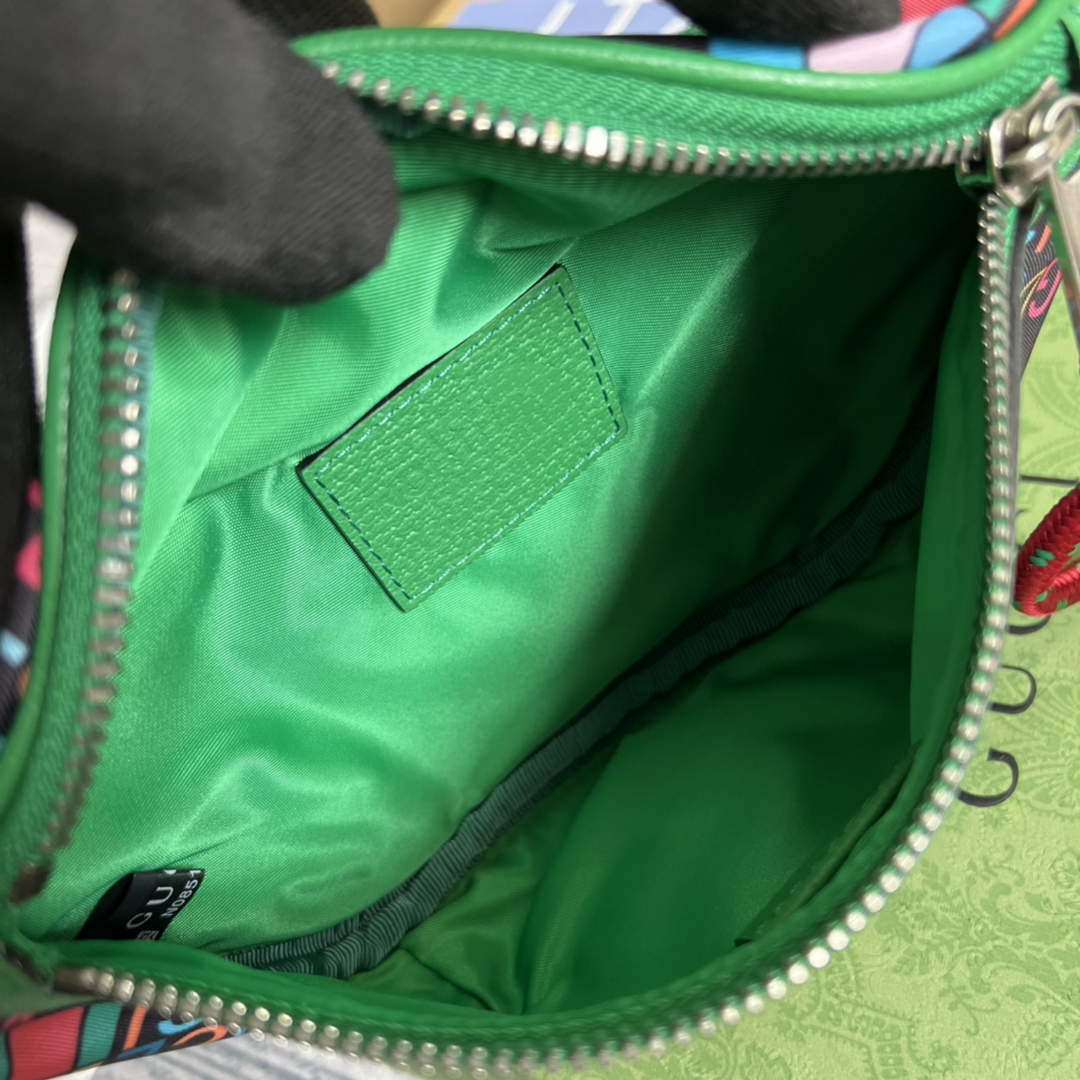 Gucci 650299 The North Face x Gucci belt bag Green - Default Title - View 9