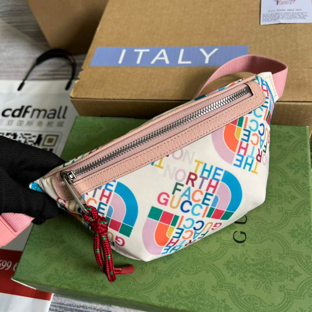 Gucci 650299 The North Face x Gucci belt bag Pink