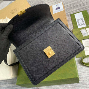 Gucci 651055 Ophidia GG small top handle Leather bag Black - Default Title - View 7