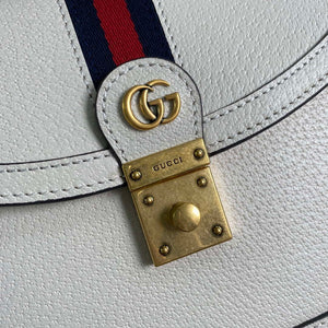 Gucci 651055 Ophidia GG small top handle Leather bag White - Default Title - View 6