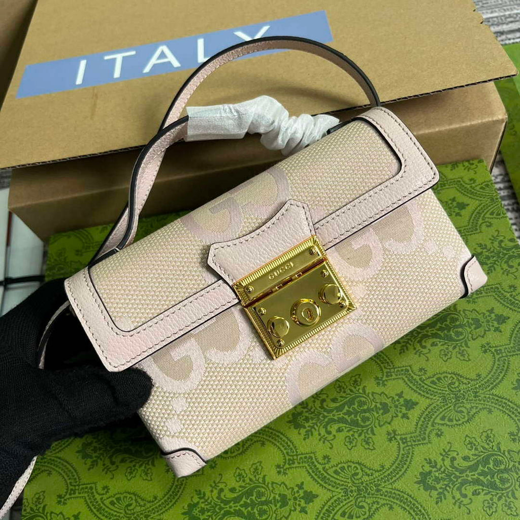 Gucci 652683 Padlock Jumbo GG Mini Bag Light pink