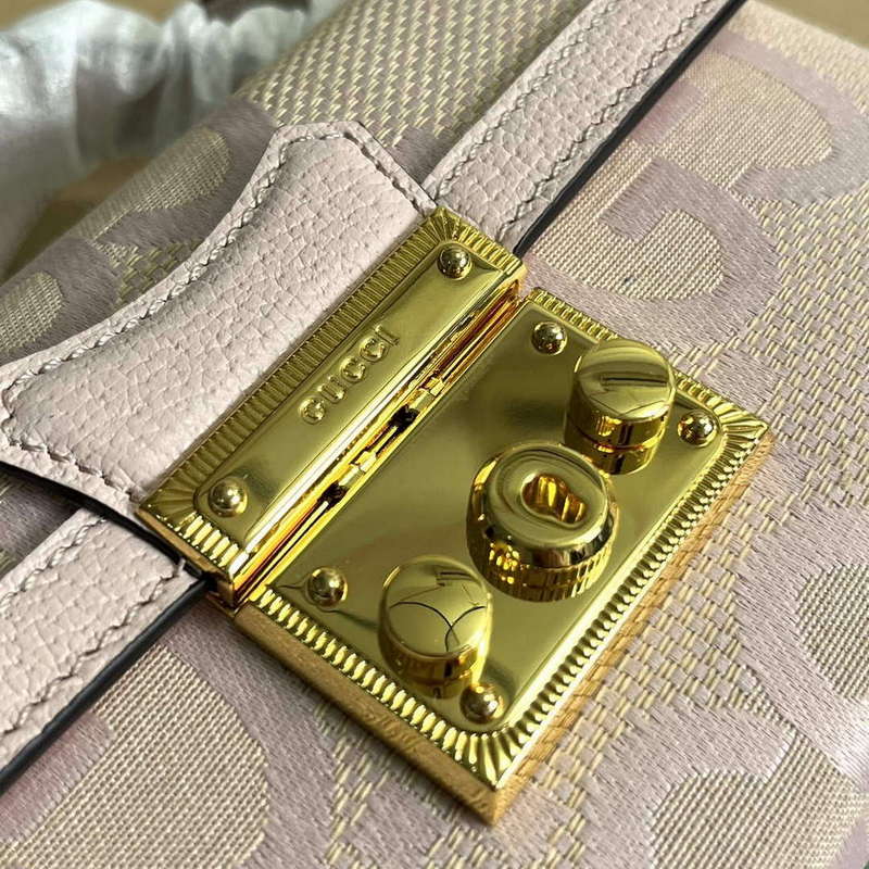 Gucci 652683 Padlock Jumbo GG Mini Bag Light pink