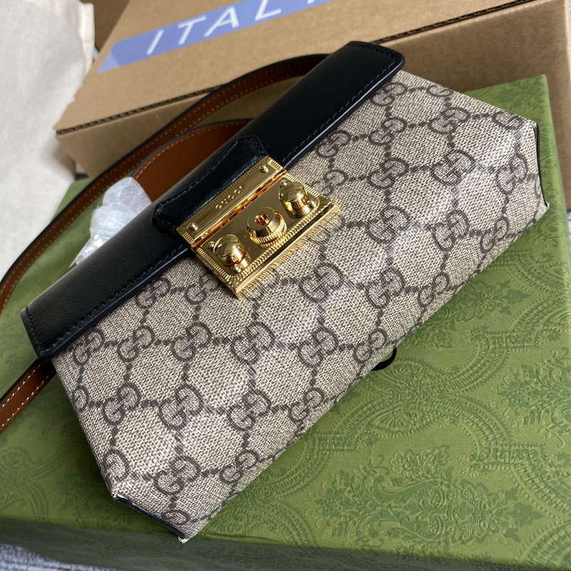 Gucci 652683 Padlock Mini Bag Black and brown - Default Title - View 4