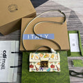 Gucci 652683 Padlock Mini Bag White leather animal print - Default Title - View 1
