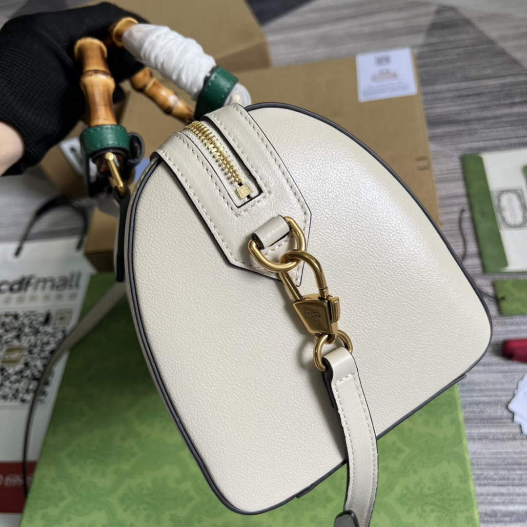 Gucci 655663 Gucci Diana Japan Limited Small Top Handle Bag White - Default Title - View 4