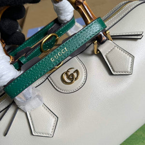 Gucci 655663 Gucci Diana Japan Limited Small Top Handle Bag White - Default Title - View 5