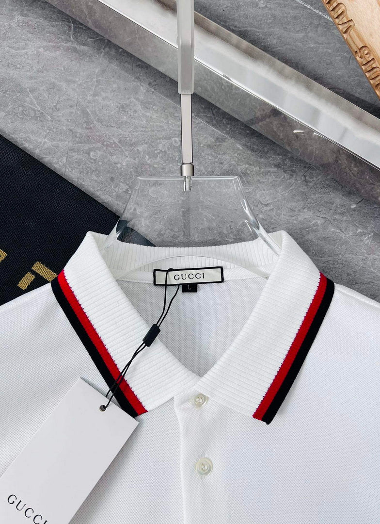 Gucci 658067 Men's Cotton piquet polo with Interlocking G G66735