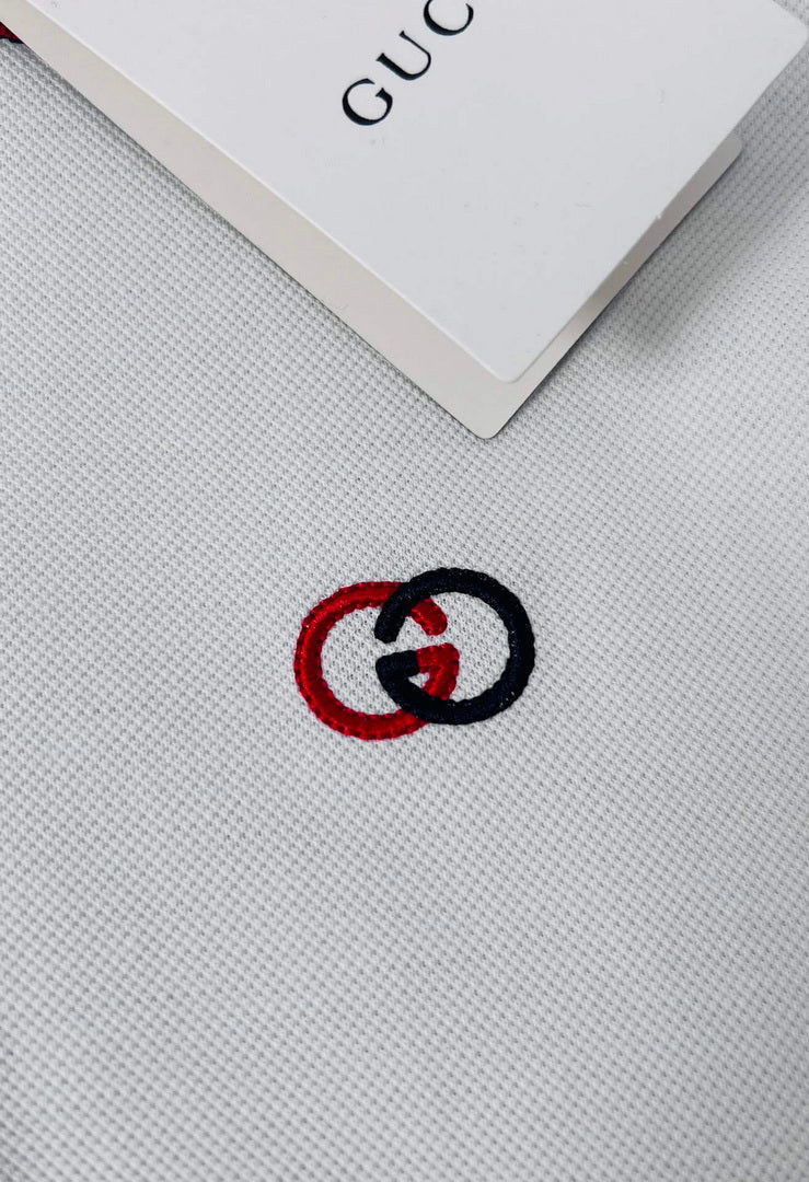Gucci 658067 Men's Cotton piquet polo with Interlocking G G66735