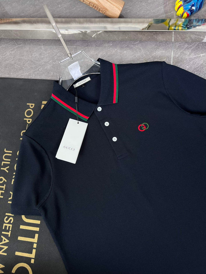 Gucci 658067 Men's Cotton piquet polo with Interlocking G G66736