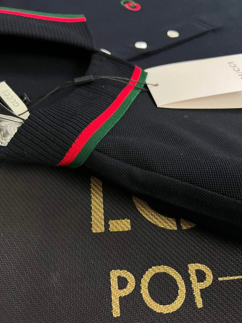 Gucci 658067 Men's Cotton piquet polo with Interlocking G G66736