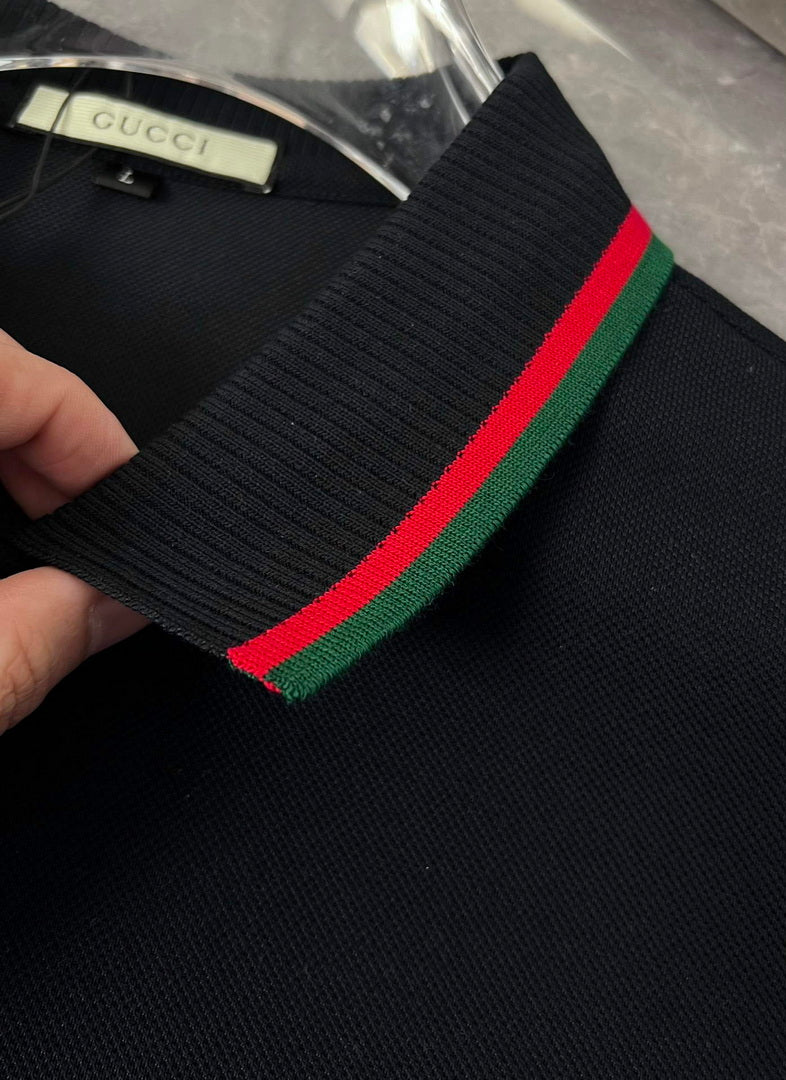 Gucci 658067 Men's Cotton piquet polo with Interlocking G G66736