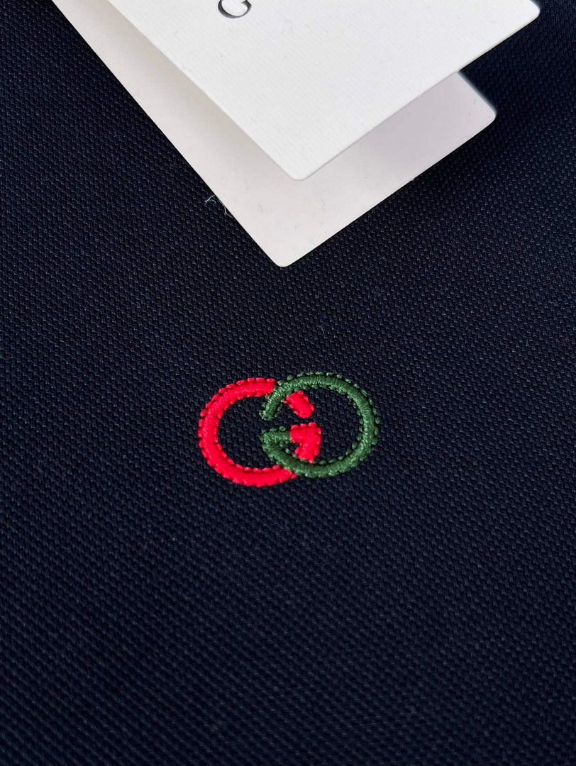 Gucci 658067 Men's Cotton piquet polo with Interlocking G G66736