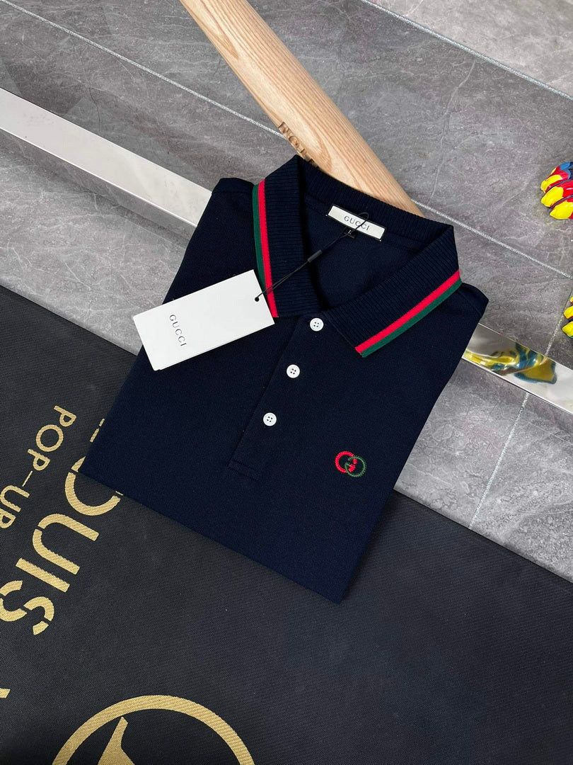 Gucci 658067 Men's Cotton piquet polo with Interlocking G G66736