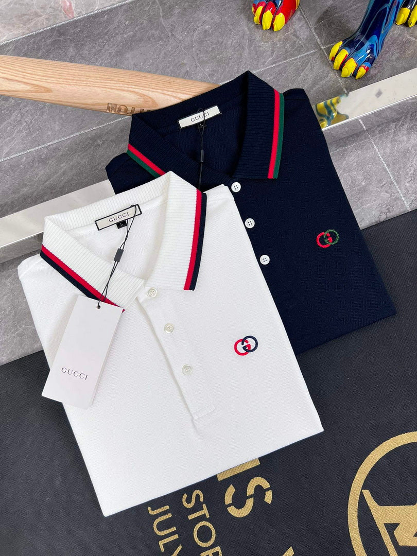 Gucci 658067 Men's Cotton piquet polo with Interlocking G G66736