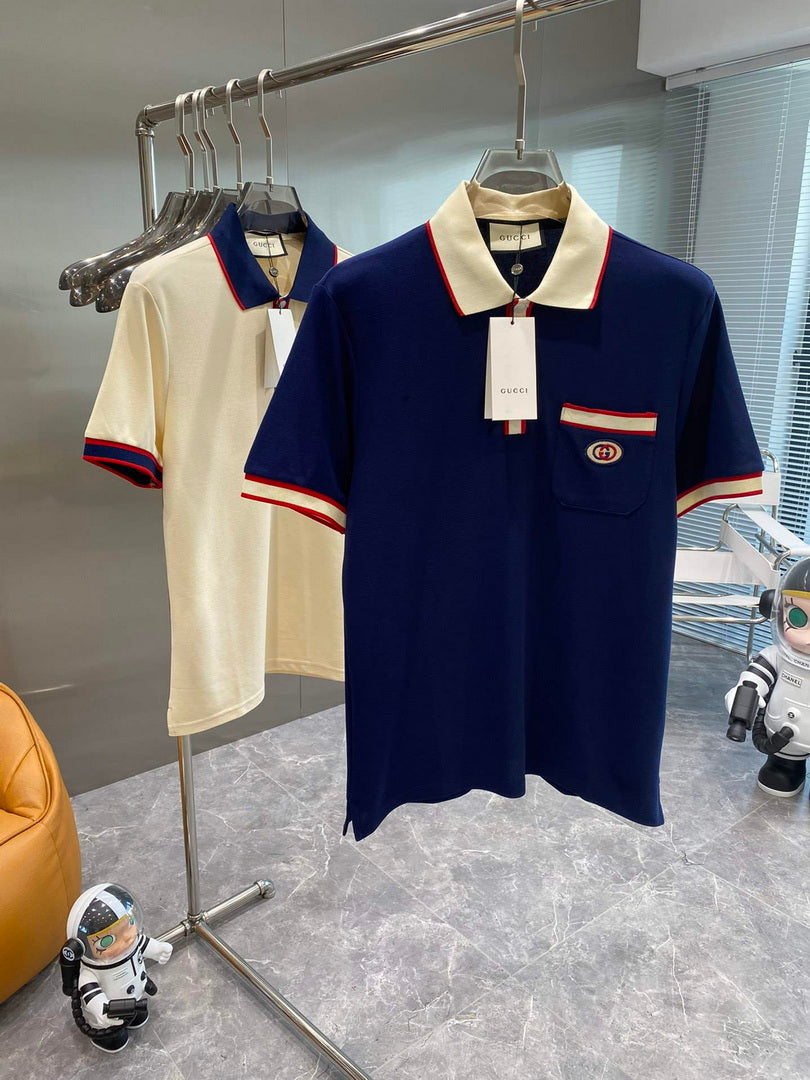 Gucci 658067 Men's Cotton piquet polo with Interlocking G G66739