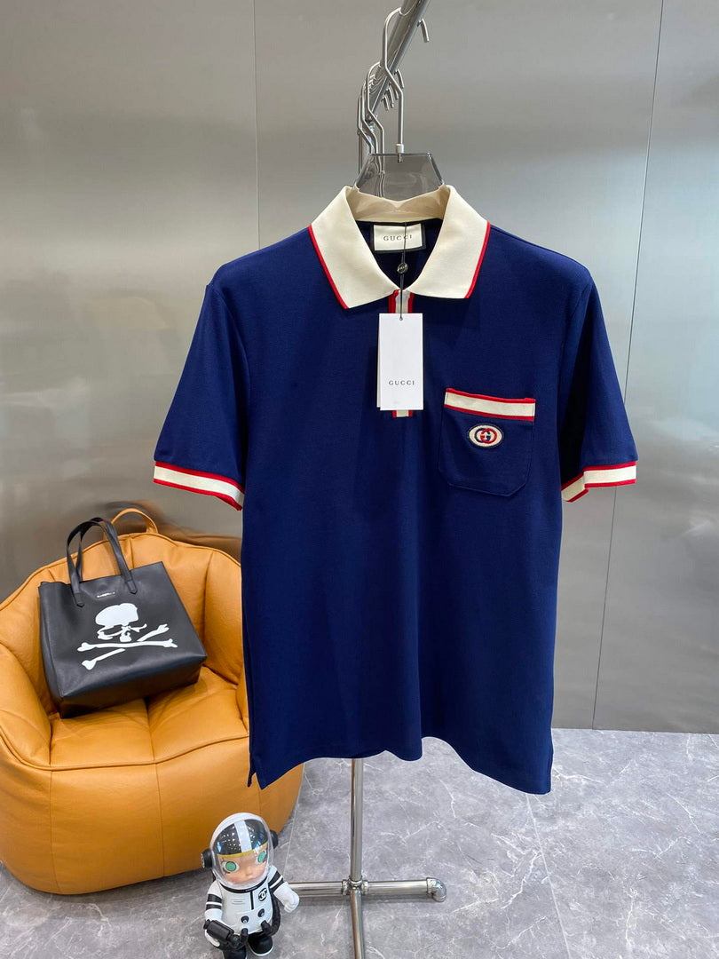Gucci 658067 Men's Cotton piquet polo with Interlocking G G66739 - M - View 1