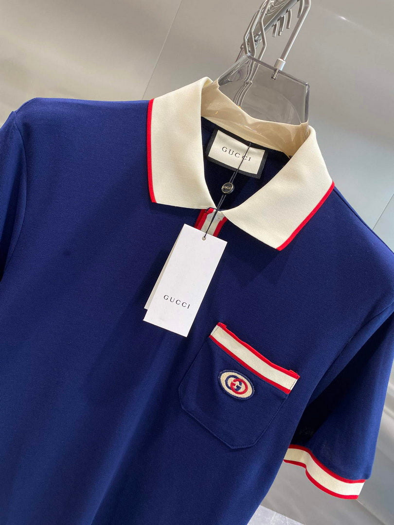 Gucci 658067 Men's Cotton piquet polo with Interlocking G G66739