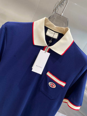 Gucci 658067 Men's Cotton piquet polo with Interlocking G G66739 - M - View 4