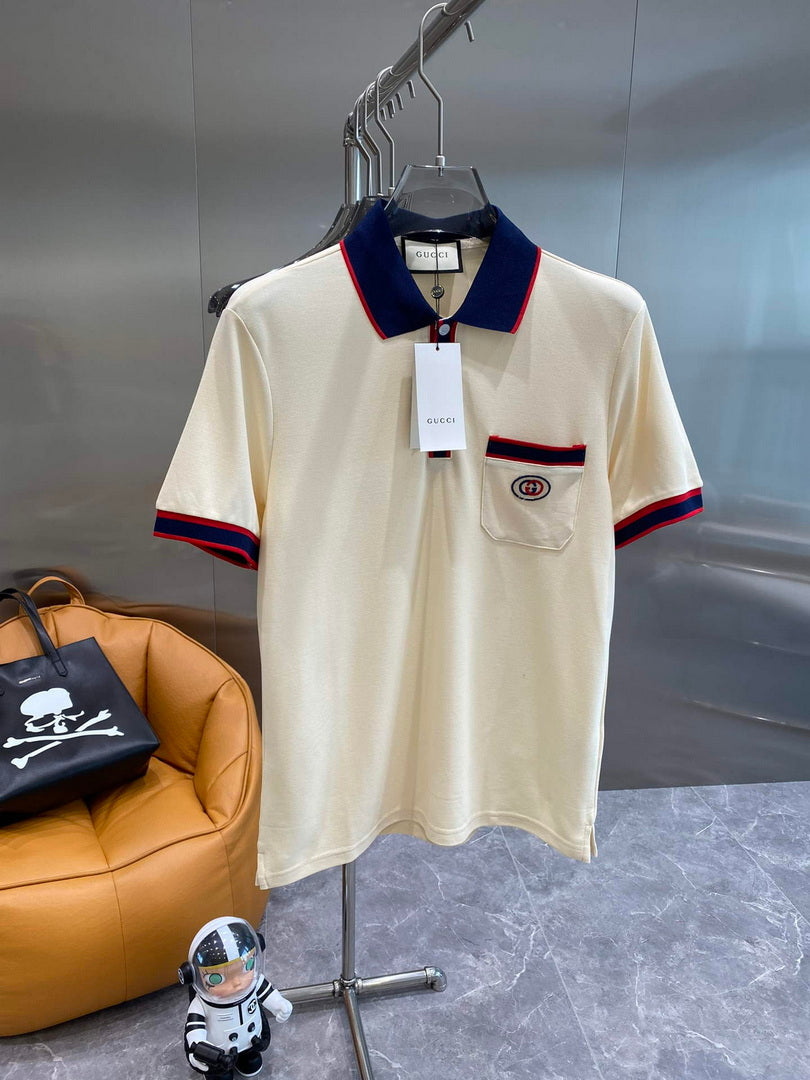 Gucci 658067 Men's Cotton piquet polo with Interlocking G G66740