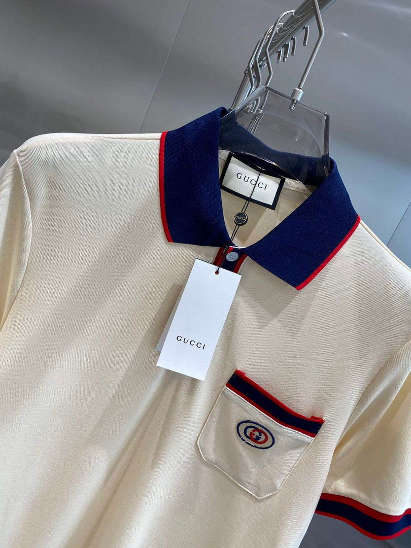 Gucci 658067 Men's Cotton piquet polo with Interlocking G G66740