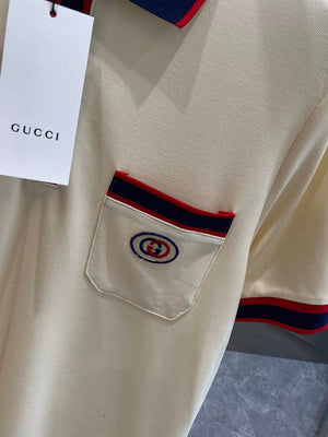 Gucci 658067 Men's Cotton piquet polo with Interlocking G G66740 - M - View 6