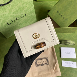 Gucci ??658244 Diana Card Case Wallet in White - Default Title - View 1