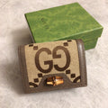 Gucci 658244 Original Brown leather bamboo wallet - Default Title - View 1