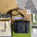 Gucci 658542 GG Messenger Bag Black - Default Title - View 1