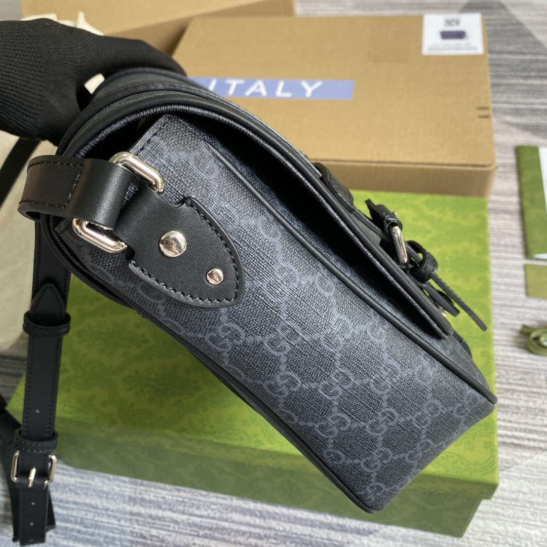 Gucci 658542 GG Messenger Bag Black - Default Title - View 3