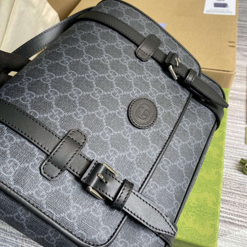 Gucci 658542 GG Messenger Bag Black - Default Title - View 4