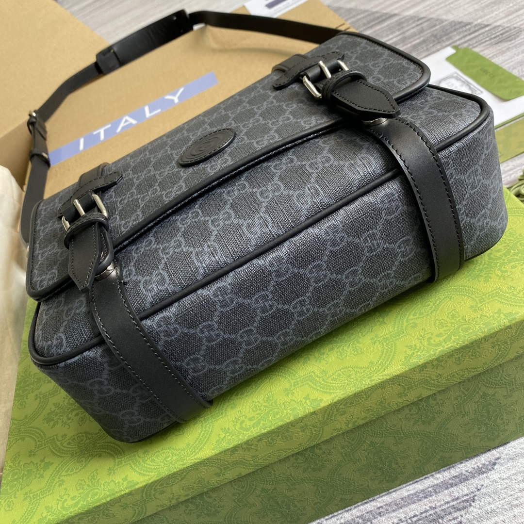 Gucci 658542 GG Messenger Bag Black - Default Title - View 7