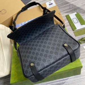 Gucci 658542 GG Messenger Bag Black - Default Title - View 8