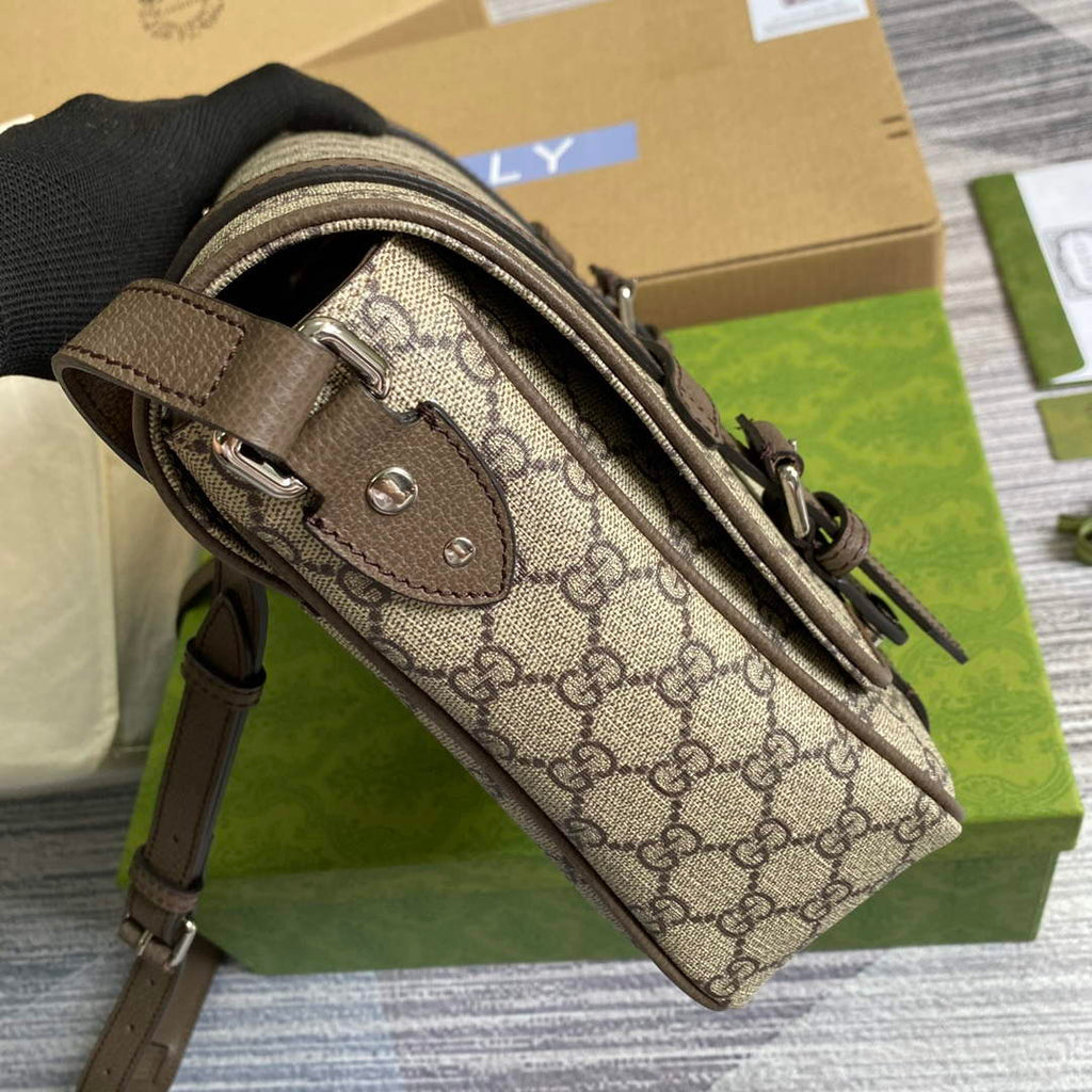 Gucci 658542 GG Messenger Bag Brown