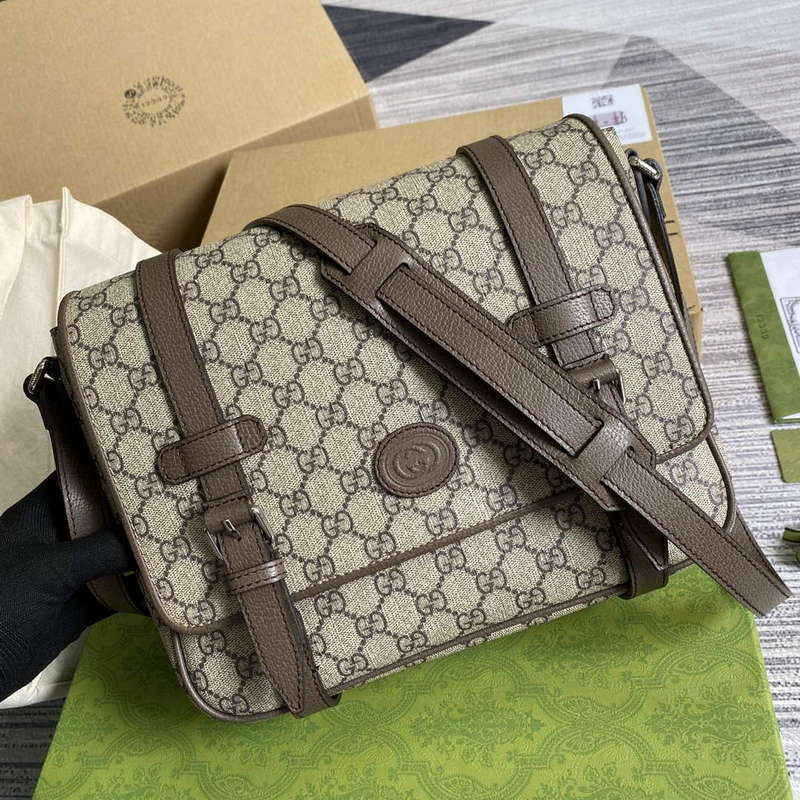 Gucci 658542 GG Messenger Bag Brown - Default Title - View 5