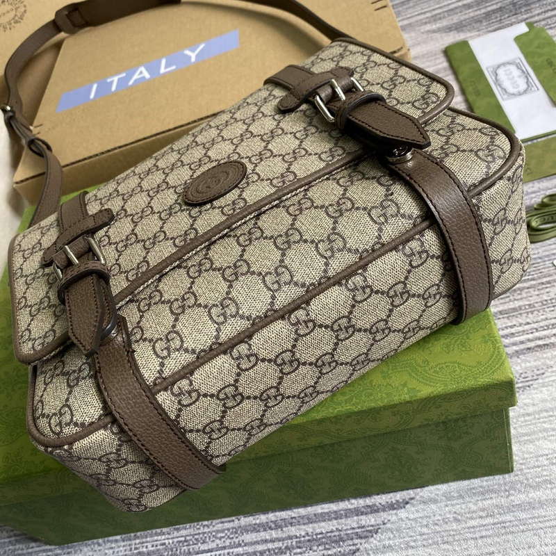 Gucci 658542 GG Messenger Bag Brown