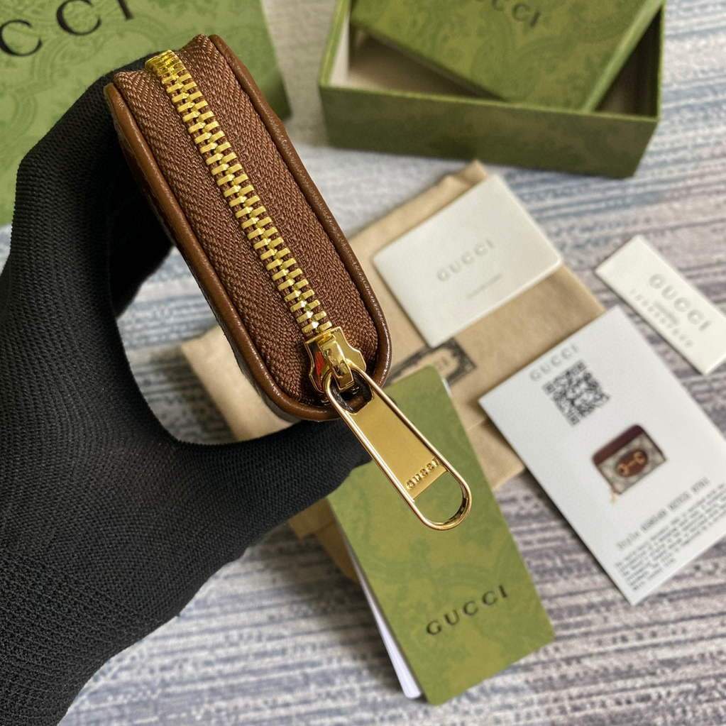 Gucci ?a€?58549 Gucci Horsebit 1955 Card Case Brown