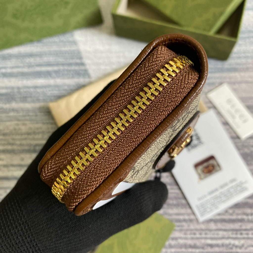 Gucci ?a€?58549 Gucci Horsebit 1955 Card Case Brown