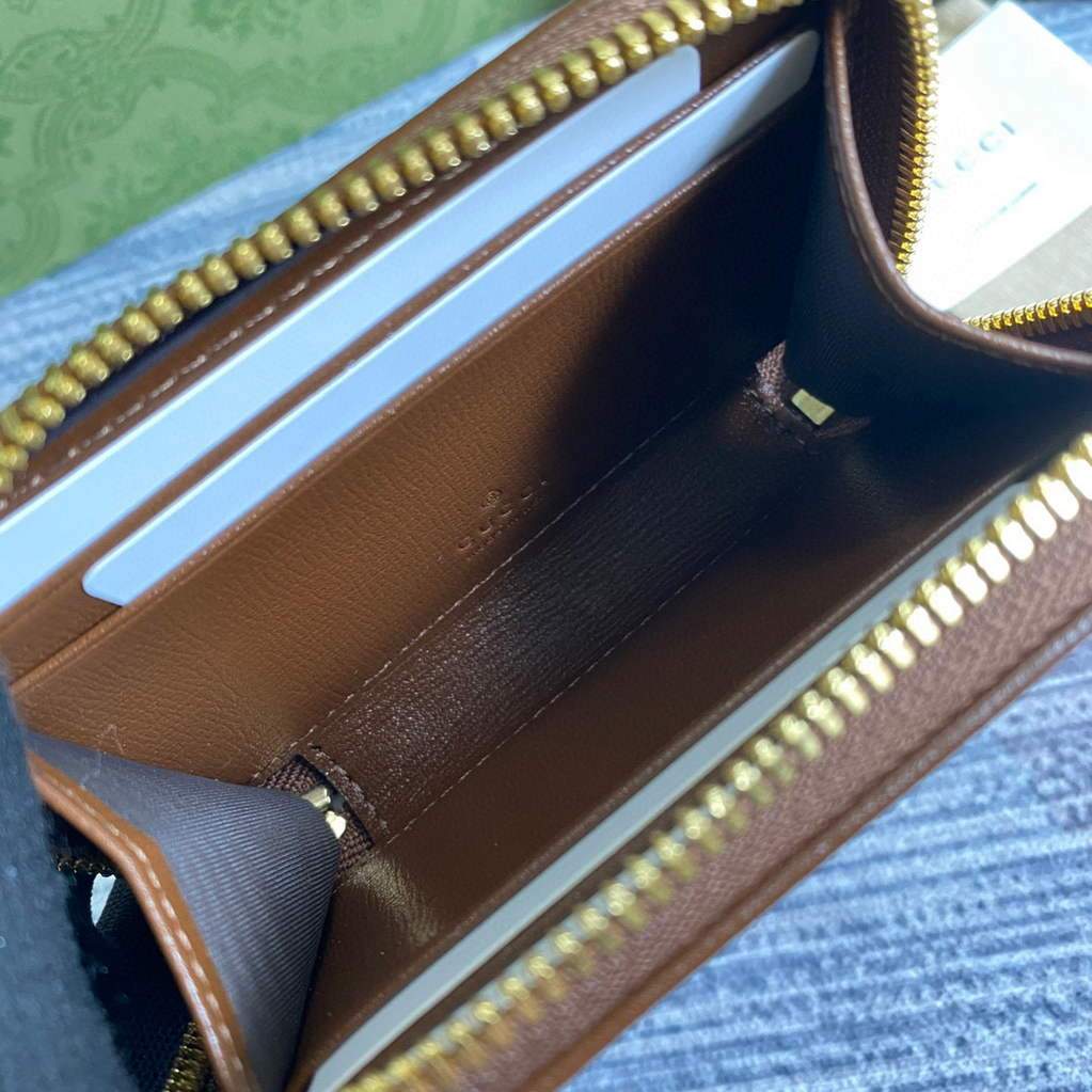 Gucci ?a€?58549 Gucci Horsebit 1955 Card Case Brown