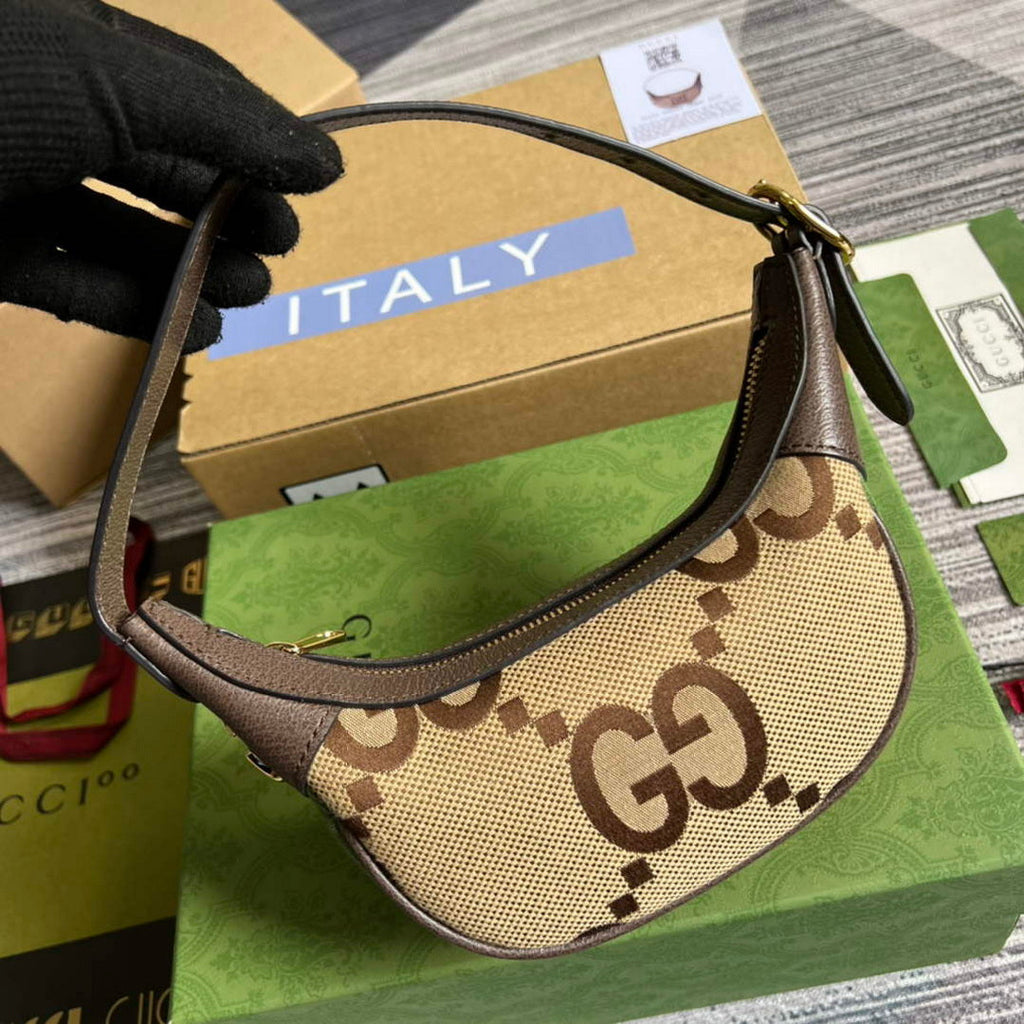 Gucci 658551 Ophidia Jumbo GG Mini Bag Brown
