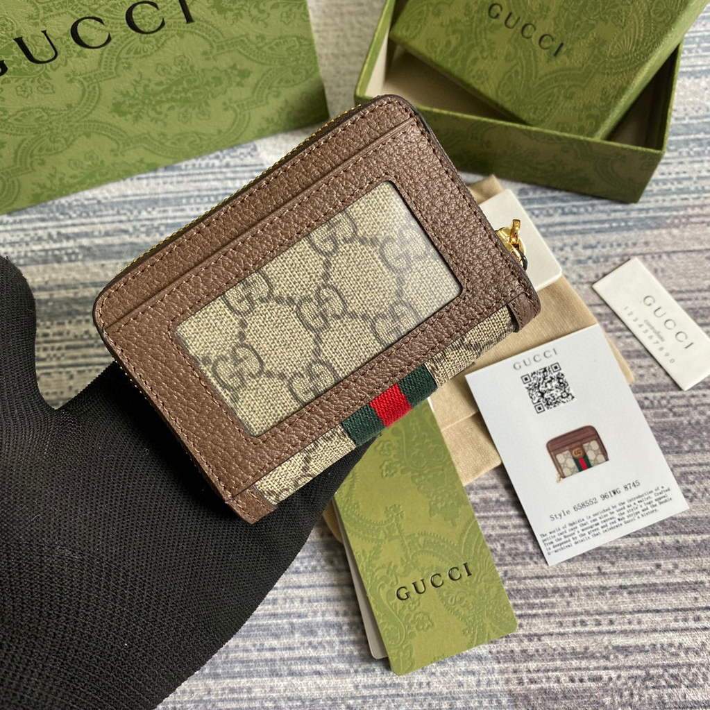 Gucci ?a€?58552 Ophidia GG Card Case Wallet