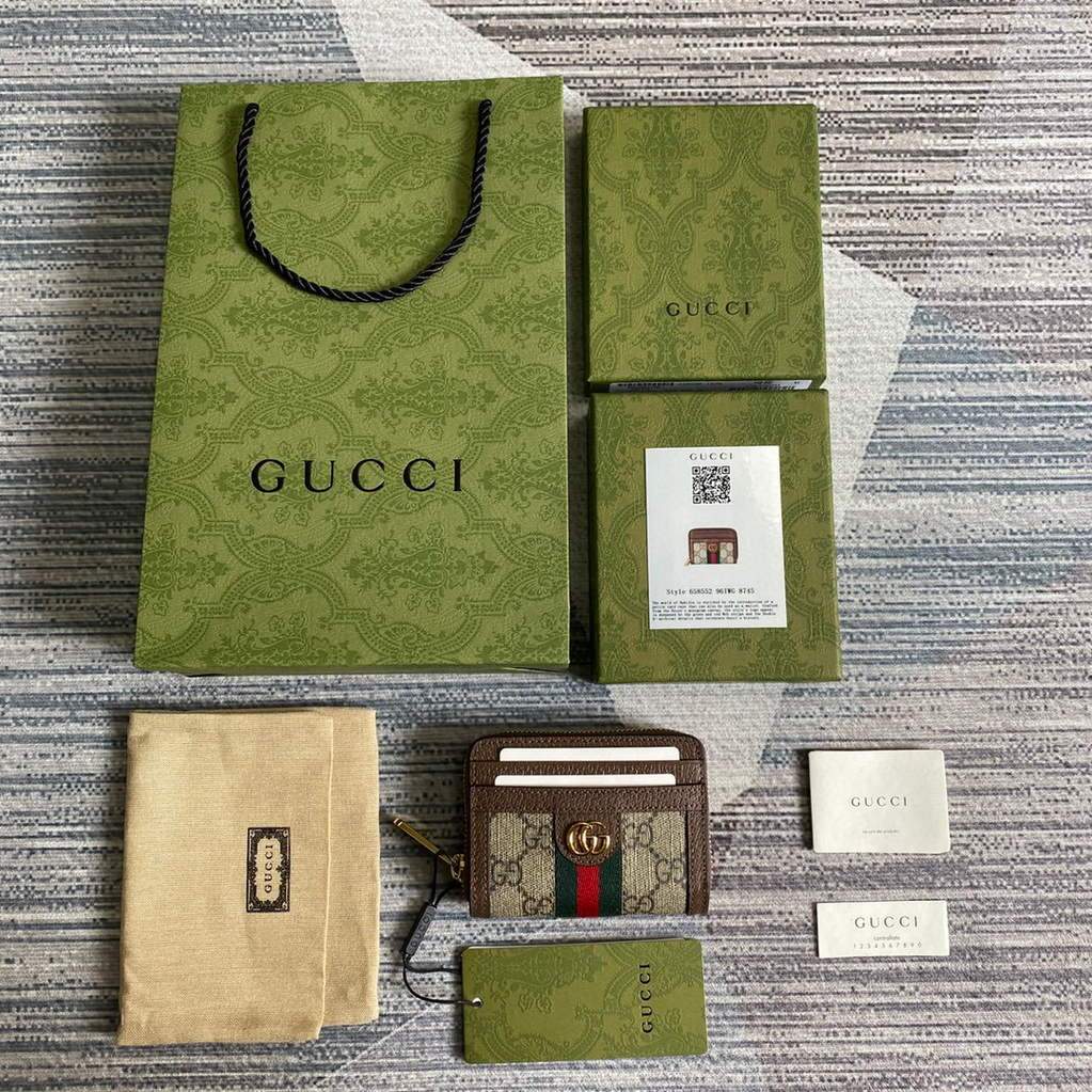 Gucci ?a€?58552 Ophidia GG Card Case Wallet
