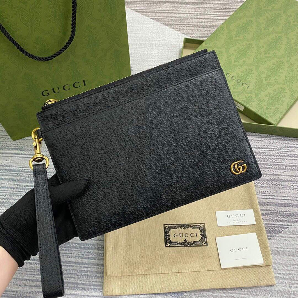 Gucci 658562 GG Marmont pouch Black