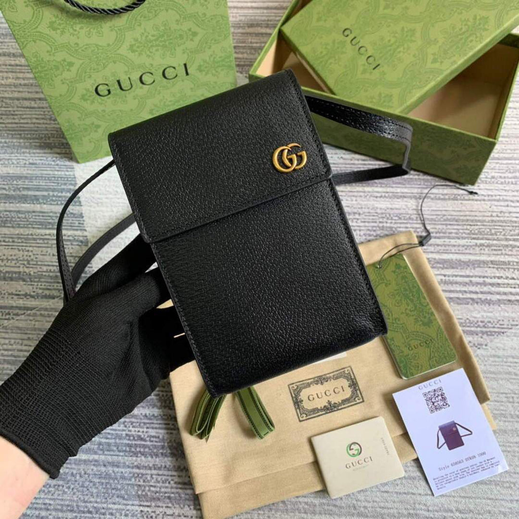 Gucci a€?58563 GG Marmont Mini Bag Black