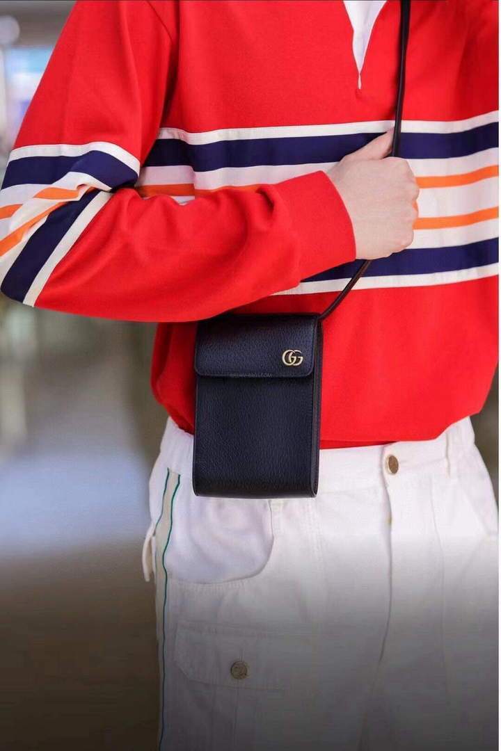 Gucci a€?58563 GG Marmont Mini Bag Black