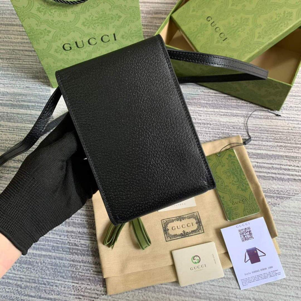 Gucci a€?58563 GG Marmont Mini Bag Black